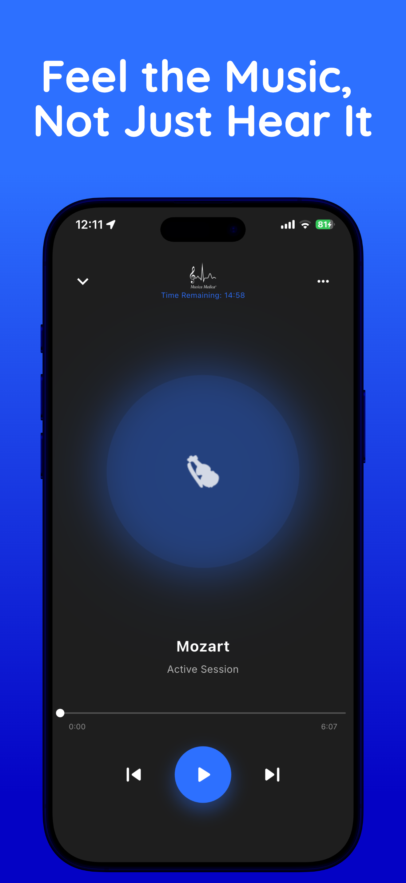 App Screen - Feel the Music